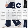 thumbnail image 3 of Wide Leg Elastic Waist Pants for Women Soft & Friendly Fabric Comfortable Elastic Waist Versatile Wide-Leg Girls Wide Leg Pants, 3 of 8