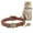 Brown, variant on Retro Style Leather Cat Collar - Durable Anti-fall Clasp Design Pet Collar, Adjustable Puppy Collar for Cats & Small Dogs,Red,One Size
