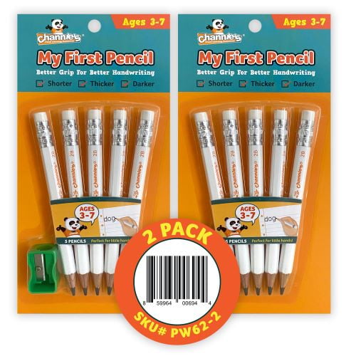 3450 Emraw Pre Sharpened Round Primary Size No 2 Jumbo Pencils for Preschoolers 