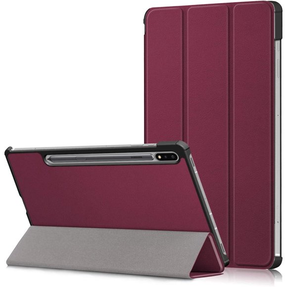 Smart Case Cover with Auto Sleep/Wake for Samsung Galaxy Tab S7 11 2020 (SM-T870 ; SM-T875) Wine