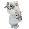 thumbnail image 4 of Northlight 12" White Standing Santa Claus Christmas Figure with Lantern, 4 of 5