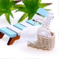 thumbnail image 5 of 1 Set Dollhouse Miniature Sauna Kit Mini Wooden Deck Chair Towel Slippers Basket Bucket Plants Thermometer Model Toy Summer Beach Scene Decoration, 5 of 5