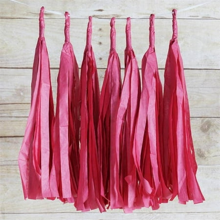 Party Tissue Paper Garland (Efavormart Mesmerizing Tissue Paper Tassel Garland For Wedding Birthday Party Dance Banquet Event Decoration)