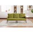 thumbnail image 4 of Leumius Oversized Sofa Couch for Living Room,68" Corduroy Upholstered Couch with Metal Legs & Side Pockets for Bedroom, Office or Apartment,Olive Green, 4 of 12