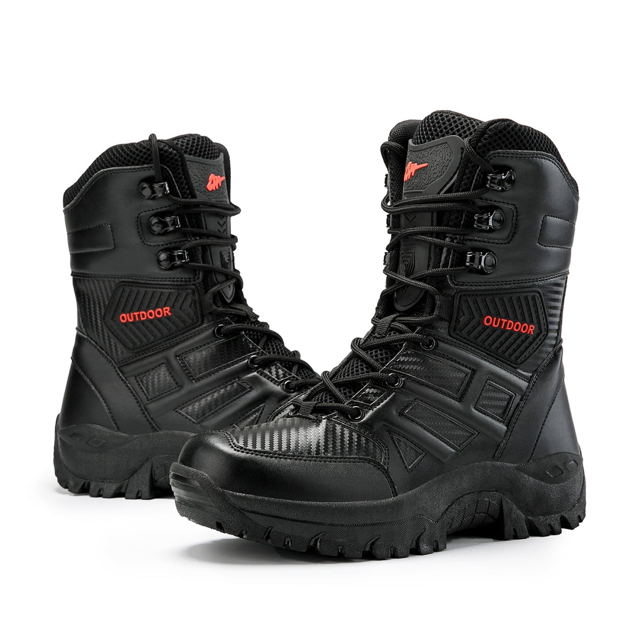 Outdoor Men's Military Boots Tactical Side Zip Sneaker Boots Hiking
