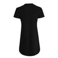 thumbnail image 5 of qolati Casual Dresses for Women Short Sleeve Summer Dresses 2025 Ruched Front Boho Beach Sundresses Spring Button V Neck A-Line Mini Dress, 5 of 6