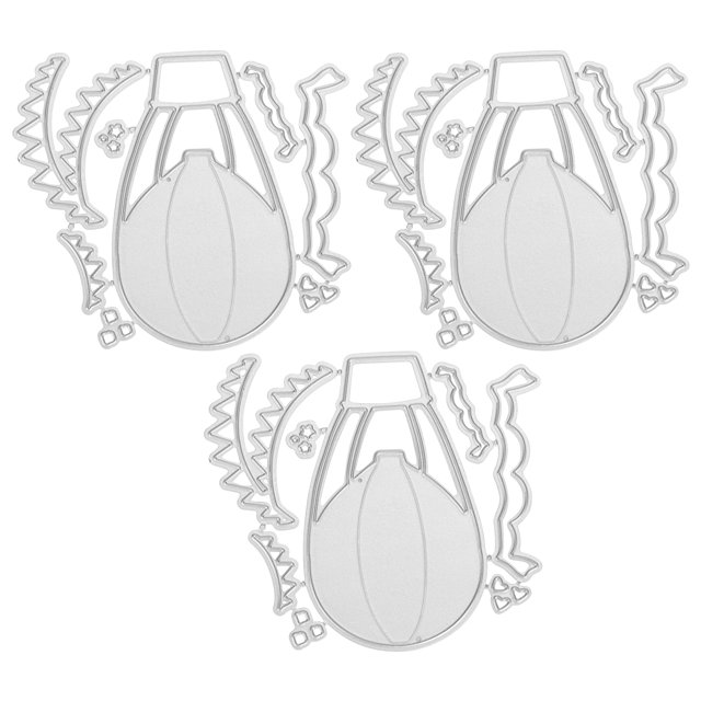 Troquel de corte de globos de 3 uds, corte en relieve de acero al carbono para bricolaje, herramienta artesanal para tarjetas de álbum de recortes