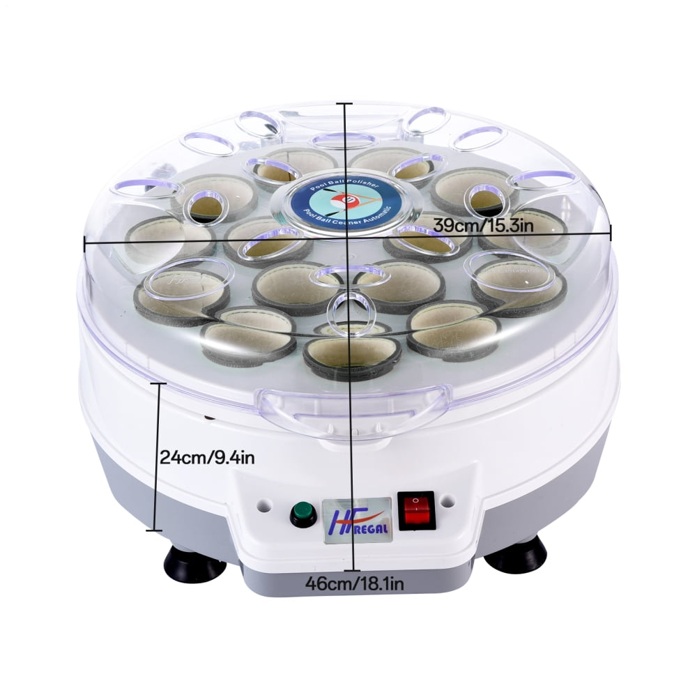 Automatic Pool Ball Cleaner Machine - 110V Electric Washer & Polisher for Pool Halls, Gyms