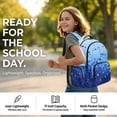 thumbnail image 6 of SEANATIVE Kids' School Backpack 17 Inch Large Capacity School Bag Book Bag Adjustable Shoulder Straps Casual Daypack for Elementary Middle School Boys Girls, Star Blue Gradient, 6 of 7