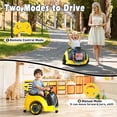 thumbnail image 4 of East doll 12V Toddler Electric Push Car with LED Screen, 9 Dynamic Patterns for Free Switching, Ride on Toy for Kids Aged 18M-3Y, Yellow（Upgraded Version）, 4 of 9