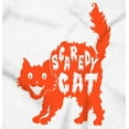 thumbnail image 2 of Vintage Halloween Scaredy Cat Cute Womens Fitted Plus Size Graphic Tee Brisco Brands 2X, 2 of 5