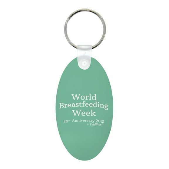 ThisWear Lactation Specialist Gifts for Mom World Breastfeeding Week Aluminum Oval Keychain