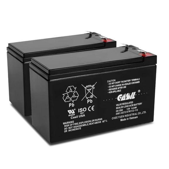 2081-9272 Simplex Grinnell Fire Alarm Control Panel Battery Replacement 12V 6.2AH CA1262 F2 2 Pack