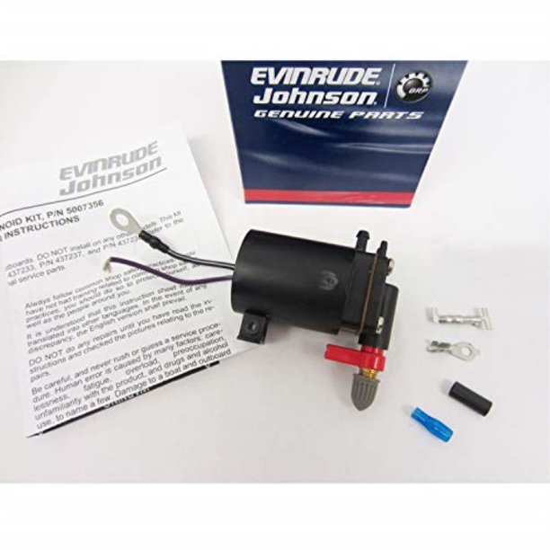 oem brp johnson/evinrude omc fuel primer choke solenoid 5007356