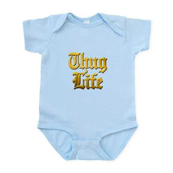 CafePress - Thug Life, Gangster, Baby, G, Thug, Hip Hop, Rap, - Baby Light Bodysuit, Size Newborn - 24 Months