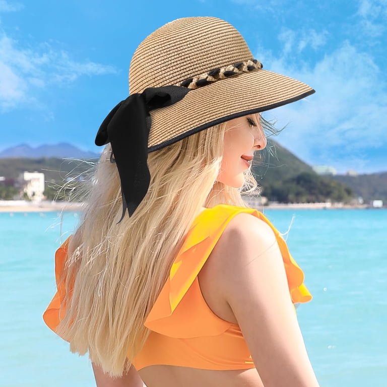 Beach Hats for Women, Straw Hat for Women UPF 50+ UV Sun