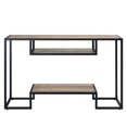 thumbnail image 2 of Sofa Table with Storage Shelves / Industrial Aesthetic / 14" Product Depth, 2 of 2