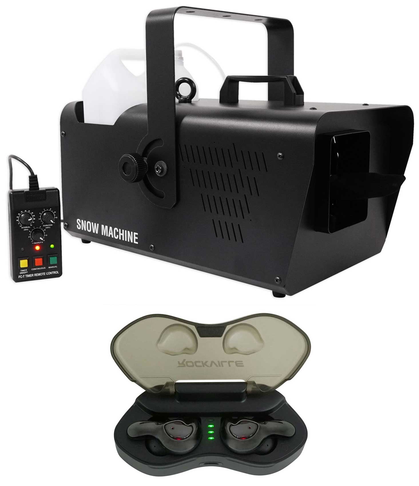 Chauvet DJ SM 250 Portable DMX Snow Machine w/ Wired Timer Remote