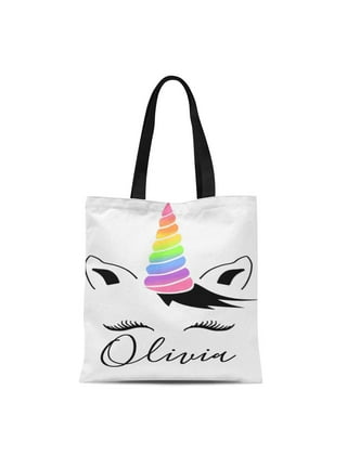 Rainbow Moonlit Yeti or Abominable Snowman Tote Bag Eco Friendly Tote Bag  Shopping Bag 