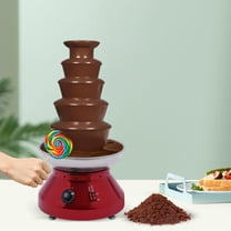 5 Tier Chocolate Fountain Commercial Hot Chocolate Fondue Tower Stainless Steel