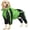 Green, variant on Dog Raincoat, Lightweight Rain Jacket, Adjustable 4-Legs Pet Poncho with Hood, Snow-Proof Dog Vest Rainwear, Rain Clothes Apparel with Leash Hole