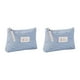 thumbnail image 1 of Yuarrent Estuche cosmético bolsa de maquillaje bolsa de almacenamiento lona impermeable exquisito diseño elegante dulce regalo multiusos Azul claro 2piezas, 1 of 6