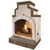 48 in. Propane Gas Outdoor Fireplace in Porcelain Tile