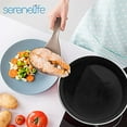 thumbnail image 2 of SereneLife Kitchenware Pots & Pans Basic Kitchen Cookware, Black Non-Stick Coating Inside, Heat Resistant Lacquer (6-Piece Set), One Size, Gold, 2 of 8