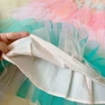 thumbnail image 6 of FINALGANG Girls Carnival Skirt Kids Pastel Gradient Tutu Skirt Multi Layer Tulle Ruffled Tiered Elastic Waist Flared Skirt For Daily Wear Party Carnival Holiday Occasions Lovely Bottoms, 6 of 7