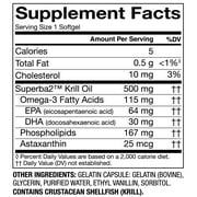Equate Extra Strength Krill Oil Dietary Supplement, 500 mg, 45 Count, Compare to MegaRed® Extra Strength