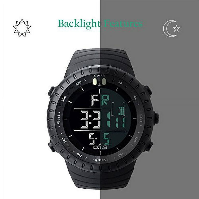 PALADA Reloj Deportivo Digital para Hombre Reloj Táctico Impermeable con  Retroiluminación PALADA PALADA