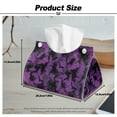 thumbnail image 7 of SEANATIVE Halloween Bats Tissue Box Cover Rectangular PU Leather Tissue Box Holder Tissue Cover Cube Tissue Organizer Decorative for Tabletop, Bathroom, Car ,Office, Kitchen, Home Decoration, 7 of 7