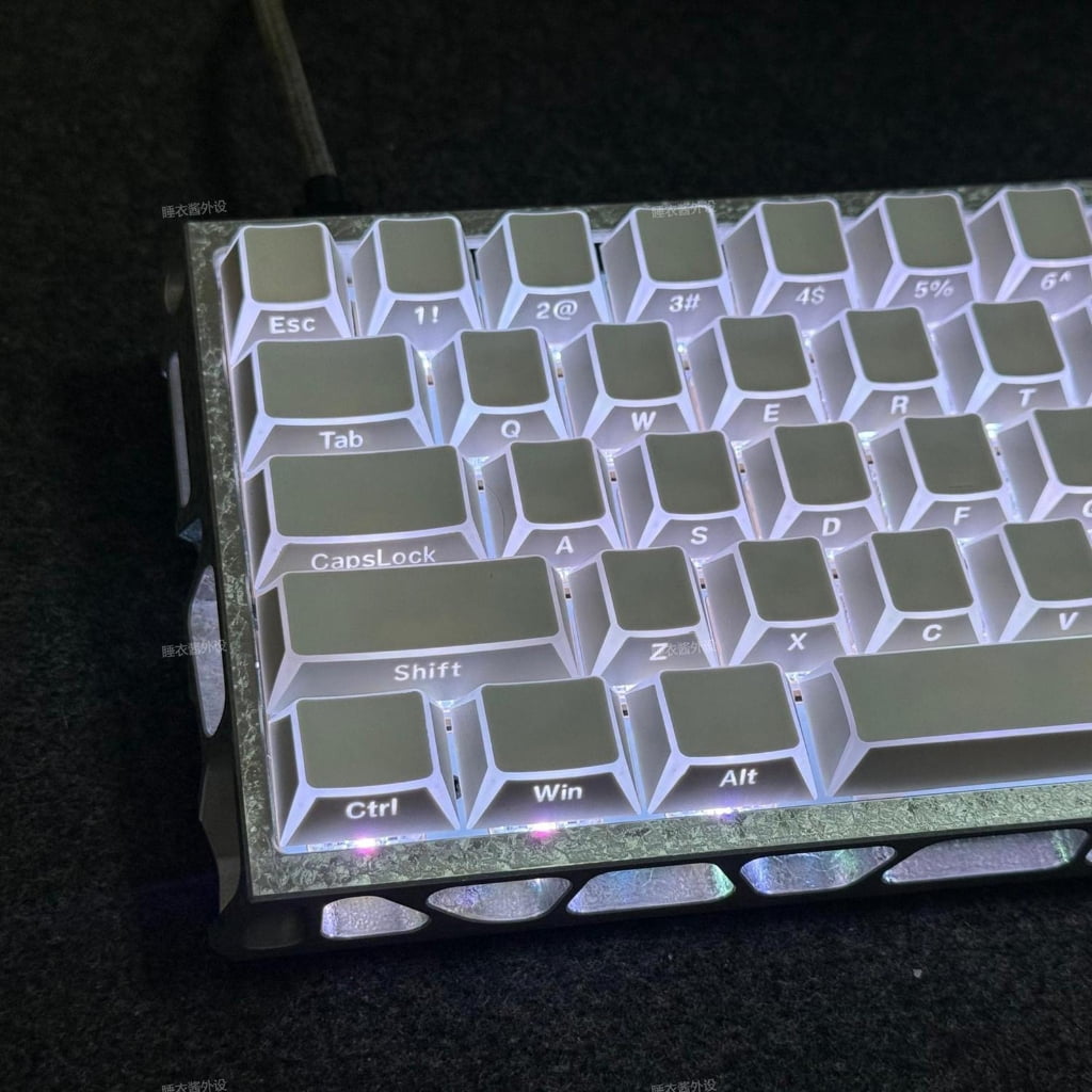 137Pieces PBT Keycaps Side Print For 61 To 108 Keys Mechanical Keyboard Double Shot Construction