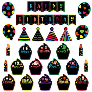 Colorful Cupcakes Cutouts Cupcake Paper Cutouts Birthday Bulletin Board  Decorations Birthday Cake Cutouts for Classroom Decoration, 6 Patterns and  4.7