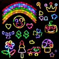 thumbnail image 3 of D-FantiX 12Pack LED Light Up Pop Tubes Glow Sticks, Glow Fidget Toy in the Dark Necklaces Bracelets, Birthday Party Favor for kids, Christmas Decorations Supplies Goodie Bag Stuffers for Boys Girls, 3 of 7
