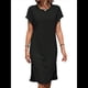thumbnail image 1 of Vestido Midi de Verano para Mujer, Color Liso, con Abertura, Negro, Talla L, 1 of 9