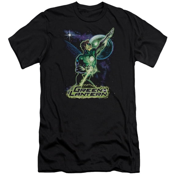 JLA Justice League Hal Galaxy S/S Adult 30/1 T-Shirt Black