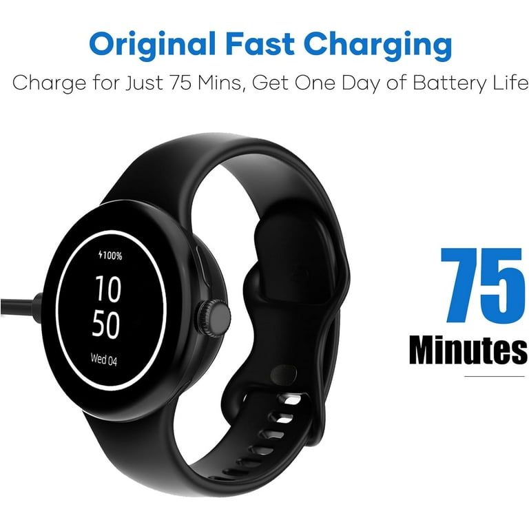 KOMI Pack Charger for Pixel Watch 2, USB C Magnetic Fast