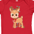 thumbnail image 4 of Inktastic Cute Christmas Reindeer with Christmas Lights Boys or Girls Baby Bodysuit, 4 of 5