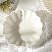 Mainstays Scalloped White Decorative Tabletop Bowl