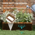 thumbnail image 6 of Outsunny Wood Raised Garden Bed, Planter with Trellis for Climbing Plants, 6 of 10
