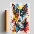 thumbnail image 2 of Norwegian Lundehund Dog Poster Wall Art for Bedroom Living Room Funny Graffiti Dog Picture Cool Dog Decor Wall Art, 2 of 6