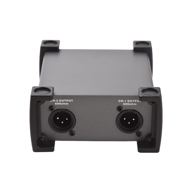 Boîte 4 canaux Unité Di-box passive Hum Eliminator 1/4 '' Instrument Direct Box vers XLR Professional Impedance Transform Audio IsoLator Di Direct Box pour la tournée et les