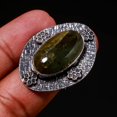 thumbnail image 2 of Blue Fire Labradorite Gemstone Handmade Fashion Ethnic Ring Jewelry 8" SA 581, 2 of 2