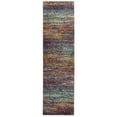 thumbnail image 3 of Oriental Weavers Atlas Area Rug - 8037B - 6'7" x 9'6" - in Multicolor - Modern Abstract Style, Stain Resistant, Family and Pet Friendly , Dining, Living Room Rug, 3 of 9