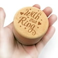 thumbnail image 2 of Rustic Wedding Wood Ring Holder Wedding Ring Bearer Box bearer box Rustic ring Engagement Engraving Wooden Rings Box, 2 of 6