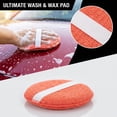 thumbnail image 2 of Round Microfiber Car Polishing Waxing Sponge Pad with Elastic Hand Strap for Auto Cleaning Detailing Applicator, 2 of 6