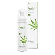 Andalou Naturals CannaCell Cleansing Facial Foam with Hemp Seed Oil, 5.5 fl oz, for all Skin Types