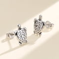 thumbnail image 2 of Amy and Annette Sterling Silver Artisan Turtle Earrings, 2 of 4