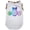 White, variant on Petitebelle Rainbow Triple Easter Eggs Puppy Dog Shirt (Pink, X-Small)